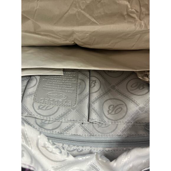 Brighton Nolita Python Embossed Leather Shoulder Bag Purple  NWT - Picture 7 of 7